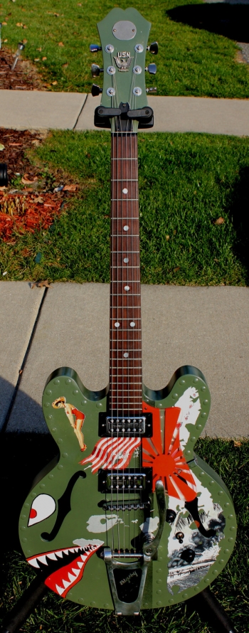 Pearl Harbor archtop electric guitar by Travis Stevens