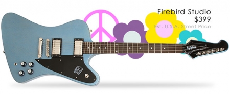Epiphone Ltd. Ed. TV Pelham Blue Ltd. Ed. Firebird Studio