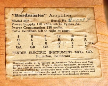 1955 Fender Bandmaster