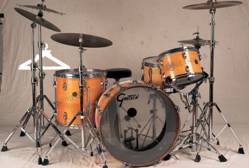 Charlie Watts: 1957 Gretsch round badge drum set