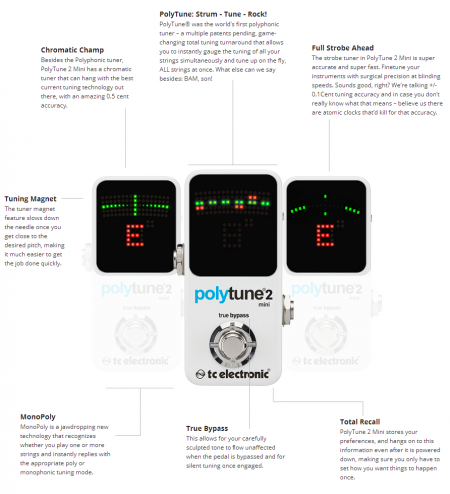 Гитарный тюнер TC Electronic Polytune mini 2