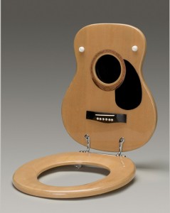 Guitar Toilet Seat. Acoustic Guitar